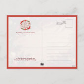 Warm Christmas Fireplace Scene Feestdagenkaart (Achterkant)