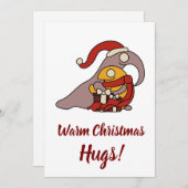 Warm Christmas Hugs Feestdagenkaart (Voorkant / Achterkant)