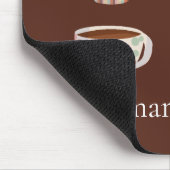 Warm Circle Pattern On Cups Of Coffee Muismat (Hoek)