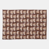 Warm Circle Pattern On Cups Of Coffee Theedoek (Horizontaal)