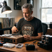 Warm Circuit Archief Basic T-shirt