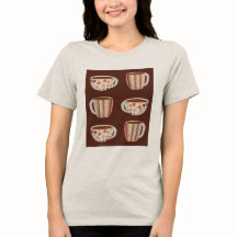 Warm Cirkelpatroon Op Koppen Koffie