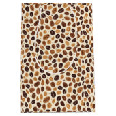 Warm Coffee Bean Roast Tones Seamless Pattern Medium Cadeauzakje (Voorkant)