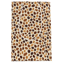 Warm Coffee Bean Roast Tones Seamless Pattern Medium Cadeauzakje