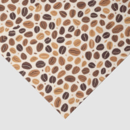 Warm Coffee Bean Roast Tones Seamless Pattern Tissuepapier