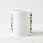 Warm Coffee Holiday - Grappige kerst Cartoon Grote Koffiekop (Voorkant)