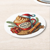 Warm Coffee Vibes Sublimation Design Ronde Kartonnen Onderzetter (Gebogen)