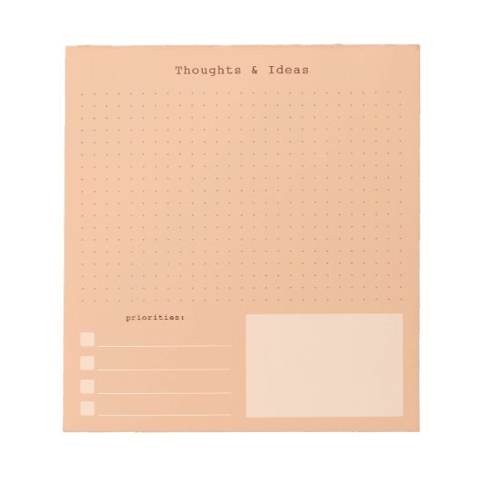 Warm, colorful retro aesthetic Thoughts & Ideas Notitieblok (Voorkant)