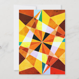 Warm Colors Cool Angulaire geometrische vormen