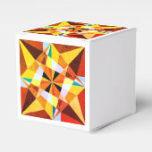 Warm Colors Cool Angulaire geometrische vormen Bedankdoosjes (Voorkant Zijde)