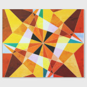 Warm Colors Cool Angulaire geometrische vormen Cadeaupapier (Vlak)