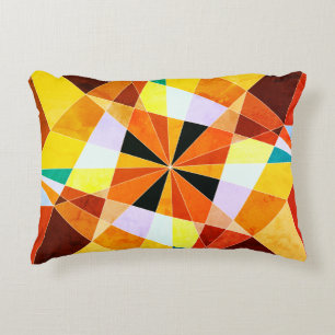 Warm Colors Cool Angulaire geometrische vormen Decoratief Kussen