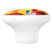 Warm Colors Cool Angulaire geometrische vormen Keramische Knop (Zijkant)