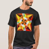 Warm Colors Cool Angulaire geometrische vormen T-shirt (Voorkant)