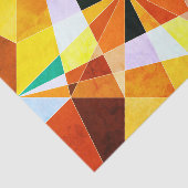 Warm Colors Cool Angulaire geometrische vormen Tissuepapier (Detail)