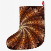 Warm Colors, Modern Abstracte fractal Art Name Grote Kerstsok (Achterkant)