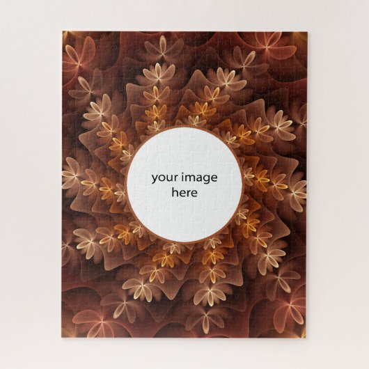 Warm Colors, Moderne Abstracte fractale foto eigen Legpuzzel (Verticaal)