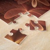 Warm Colors, Moderne Abstracte fractale foto eigen Legpuzzel (Zijkant)