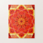 Warm Colors | Star Shapes | Versoepeling Mandala Legpuzzel (Verticaal)