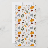 Warm Cozy Autumn Essential Wedding Menu Kaart (Achterkant)