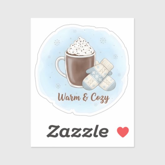 Warm & Cozy Christmas Sticker (Vel)