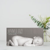 Warm & Cozy - Familie Fotokaart Feestdagenkaart (Staand voorkant)