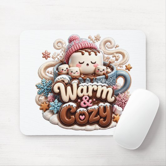 Warm & Cozy Hot Cocoa Muismat (Met muis)