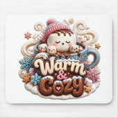 Warm & Cozy Hot Cocoa Muismat (Voorkant)