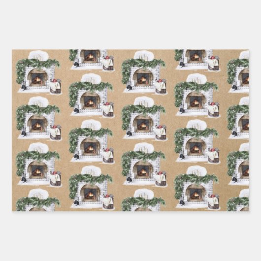 Warm Cozy kerstkraft paper (Voorkant 3)