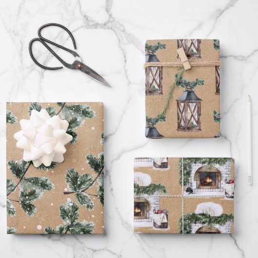 Warm Cozy kerstkraft paper (Voorkant)