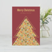 Warm & Cozy Traditional Christmas Card Feestdagenkaart (Staand voorkant)