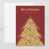 Warm & Cozy Traditional Christmas Card Feestdagenkaart (Voorkant / Achterkant)