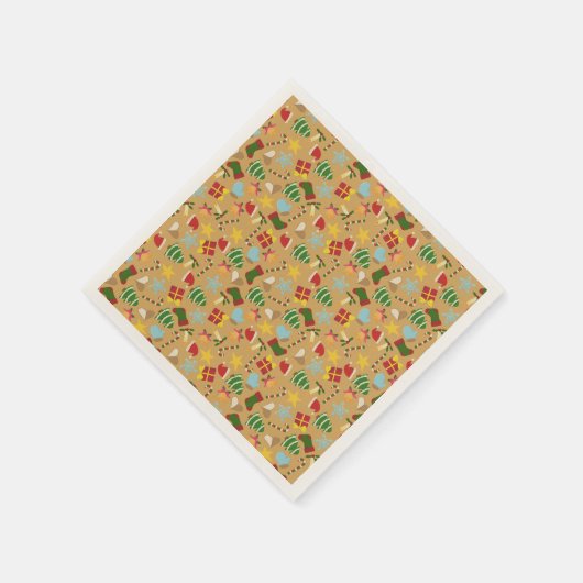 Warm Cozy Traditional Christmas Paper Napkins Servet (Hoek)