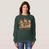 Warm & Cozy Vintage Sneeuwmannen Laat het Sneeuwen Trui (Voorkant volledig)
