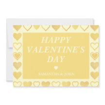 Warm Cream Minimal Hearts Valentine’s Gift