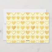 Warm Cream Minimal Hearts Valentine’s Gift Feestdagenkaart (Achterkant)