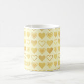 Warm Cream Minimal Hearts Valentine’s Gift Koffiemok (Center)