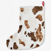 Warm Creamy White & Chocolate Candy Christmas Grote Kerstsok (Achterkant)