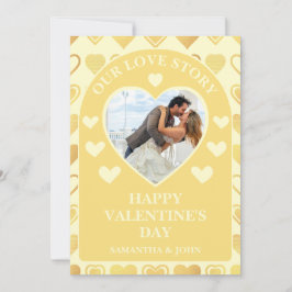 Warm Crème Minimale Harten Valentijnsdag Cadeau Fo Feestdagenkaart