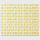 Warm Crème Minimale Hartjes Valentijns Cadeau Cadeaupapier (Vlak)