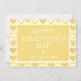 Warm Crème Minimale Hartjes Valentijnsdag Cadeau Feestdagenkaart