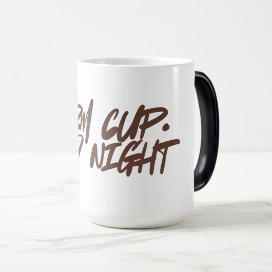 Warm Cup • Cold Night — Cozy Winter Ceramic Mug Magische Mok (Voorkant rechts)