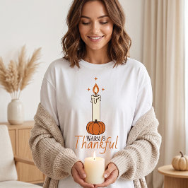 Warm & Dankbare Thanksgiving Gezellige Herfst Kaar T-shirt