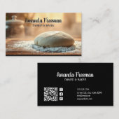 Warm Deeg op Houten Tafel Bakken Visitekaartje (Voorkant / Achterkant)