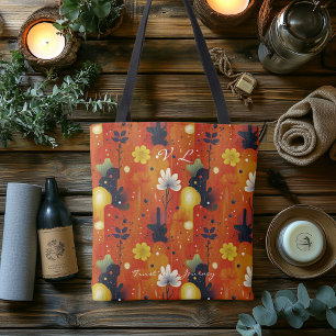 Warm Desert Bloom Wellness Canvas tas