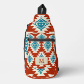 Warm Desert Dreams Zuidwestelijke Rustieke Patroon Sling Bag (Voorkant)