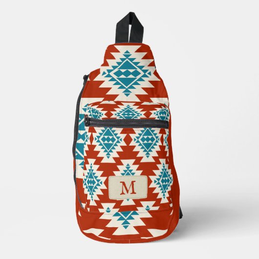 Warm Desert Dreams Zuidwestelijke Rustieke Patroon Sling Bag (Voorkant)