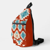 Warm Desert Dreams Zuidwestelijke Rustieke Patroon Sling Bag (Rechterhoek)