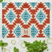 Warm Desert Dreams Zuidwestelijke Rustieke Patroon Theedoek (Gevouwen)