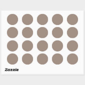 Warm Dusty Rose Background – Wedding Design Ronde Sticker (Vel)